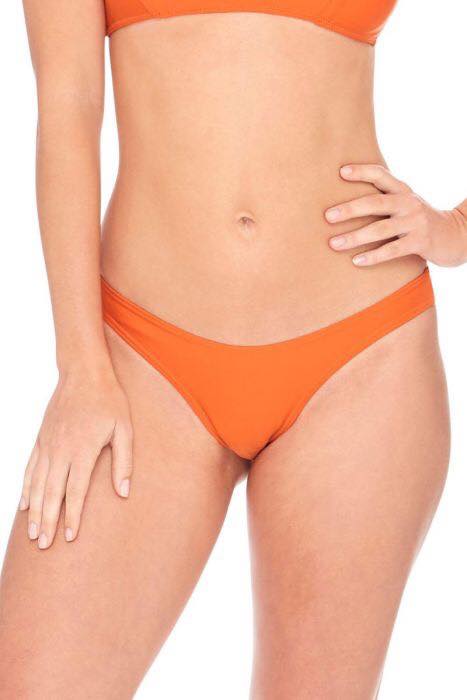 Faye High leg Bikini Bottom - Tangerine