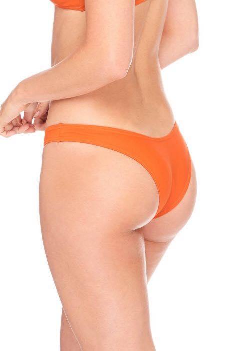 Faye High leg Bikini Bottom - Tangerine