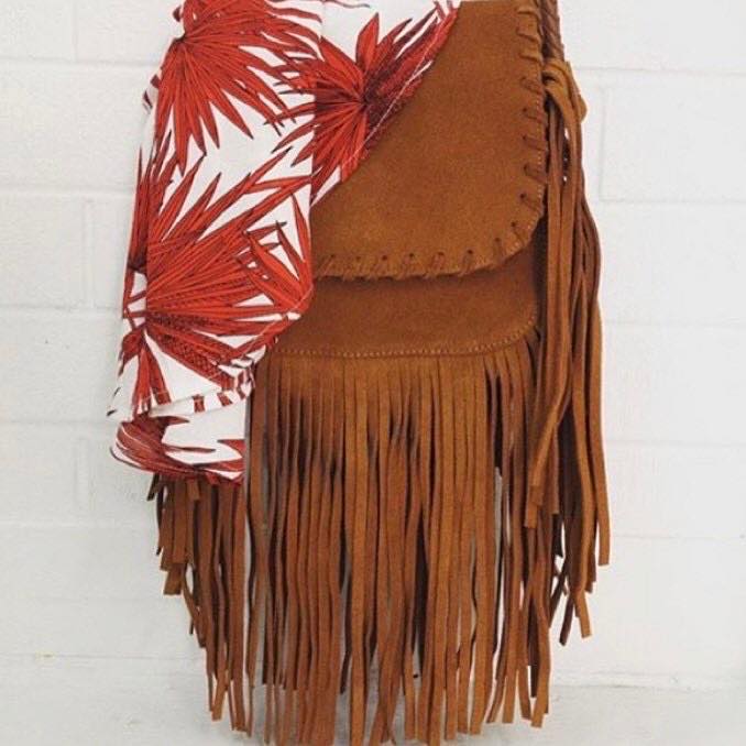 The Tan fringed bag  - Story Of Tomorrow - Collection